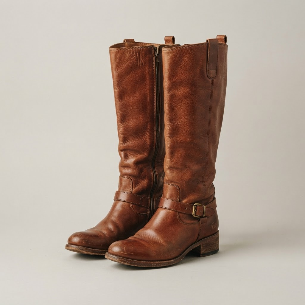 Frye Melissa Button Boots in Cognac